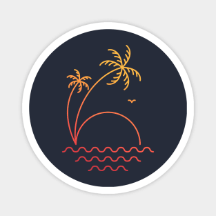 Tropical Summer Beach Vacation 1 Magnet